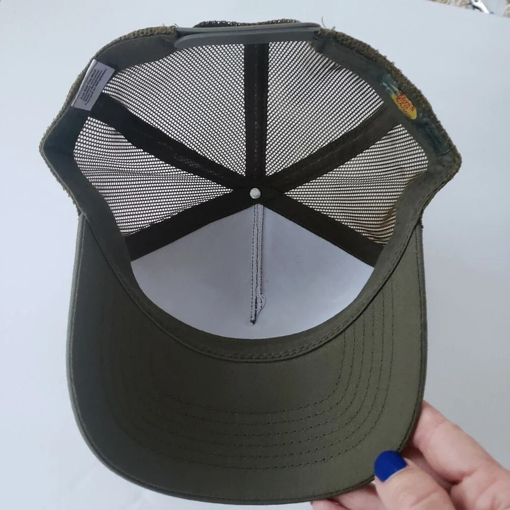 Bass Pro Shops Hat Solid Light Olive Mesh Snapback NEW OSFM - Picture 4 of 5
